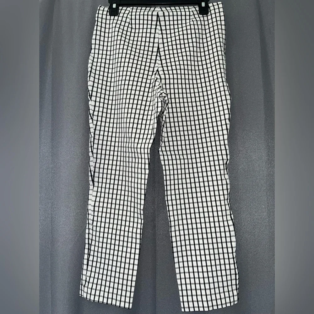 Adrianna Papell Black and White Plaid Pants - Picture 2 of 5